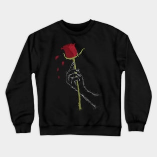 Red rose Crewneck Sweatshirt